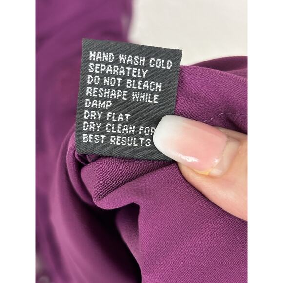 Vintage Betsey Johnson Womens Slip Dress Sz 6 Purple Fairy Whimsy‎ Romantic 90s - Picture 11 of 12